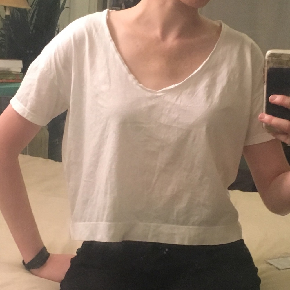 Madewell cropped t-shirt, sm